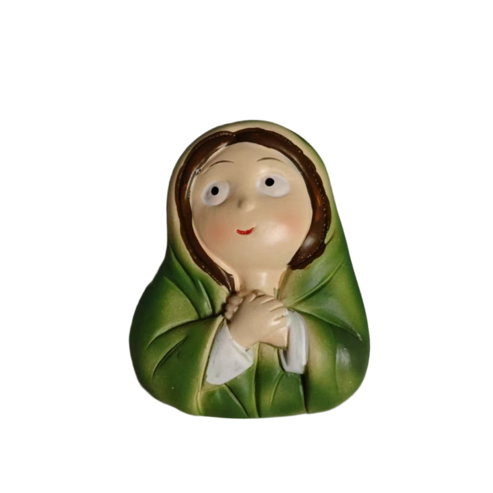 Cartoon Holy Father & Holy Mother 3D Resin Fridge Magnet Set